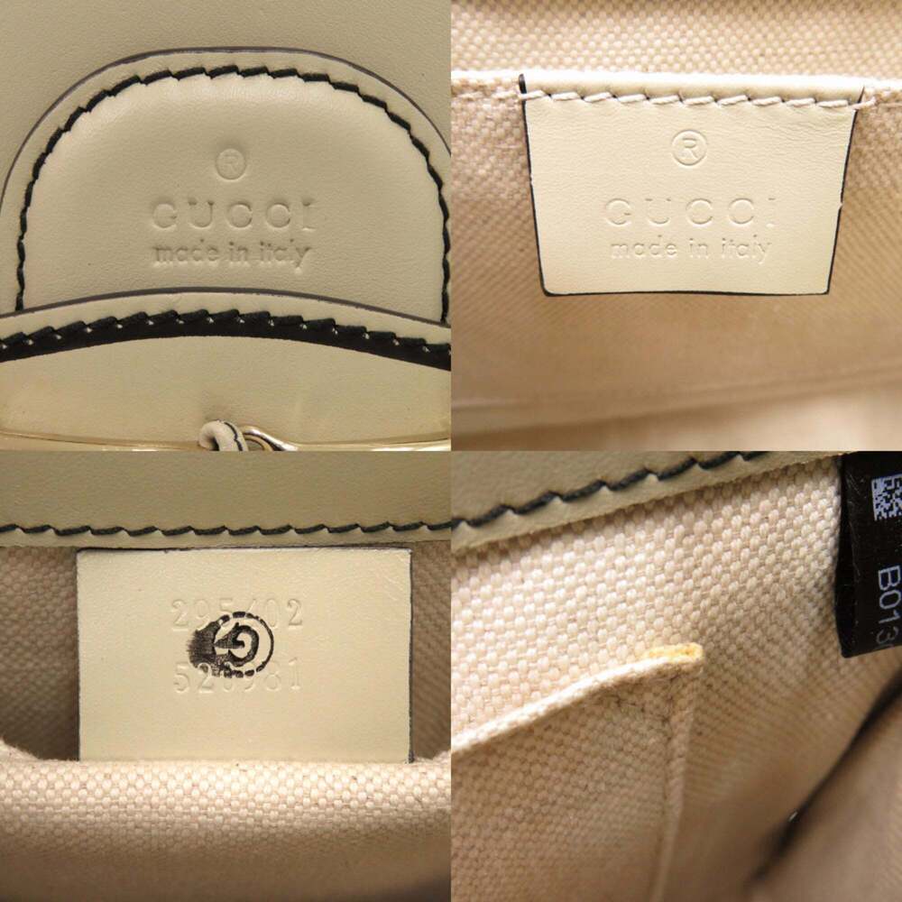 GUCCI Cream Leather Horsebit Shoulder Bag - Picture 7 of 8